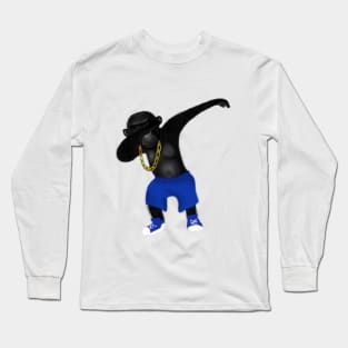 Dancing Dab Cool Chimp Monkey Long Sleeve T-Shirt